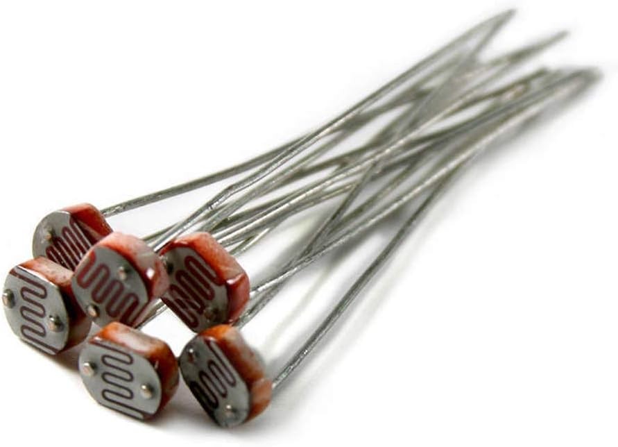 HiLetgo 100pcs 5528 Light Dependent Resistor LDR 5MM Photoresistor... 