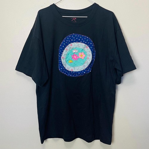 Reworked Vintage Flowers Patchwork Crewneck Tee 2X