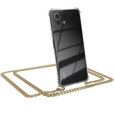 Für Xiaomi Mi 11 Lite / 5G / 11 Lite 5G NE Handyhülle Umhängen Tasche Kette Gold
