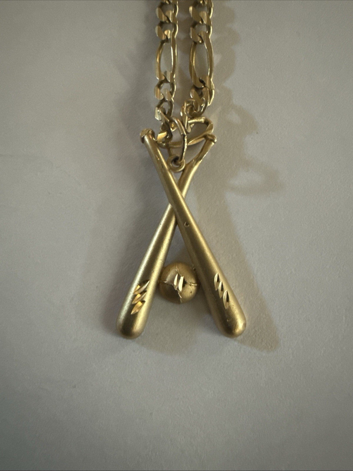 Michael Anthony 14k Solid Gold Baseball Bat Penda… - image 2