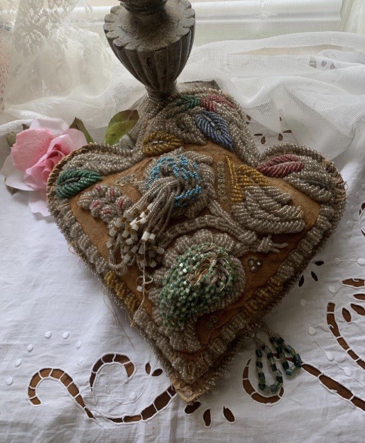 Antique Iroquois Beaded Pin Cushion
