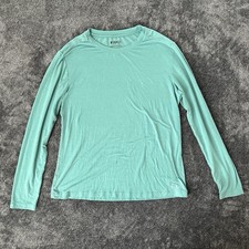 No Bull Women Green Long Sleeve Crew Neck Lightweight Training Shirt Sz Large