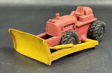 Vintage Auburn Made in USA Rubber Red Tractor Bulldozer Truck