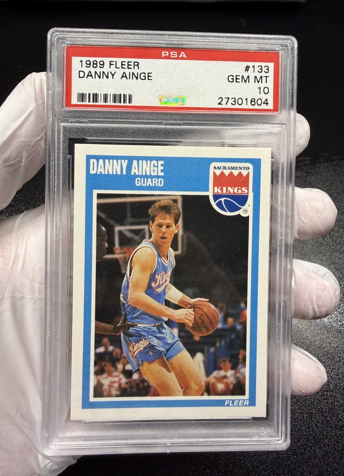 1988 FLEER DANNY AINGE #8 GRADED PSA 10 GEM MINT VERY RARE LOW POP 65