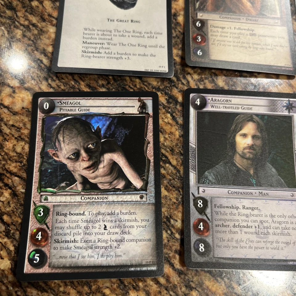 Lord Of The Rings Foil Cards TCG Ages End Limited 19P1-19P-40 Rare 40 Foil Cards - Image 3 of 4