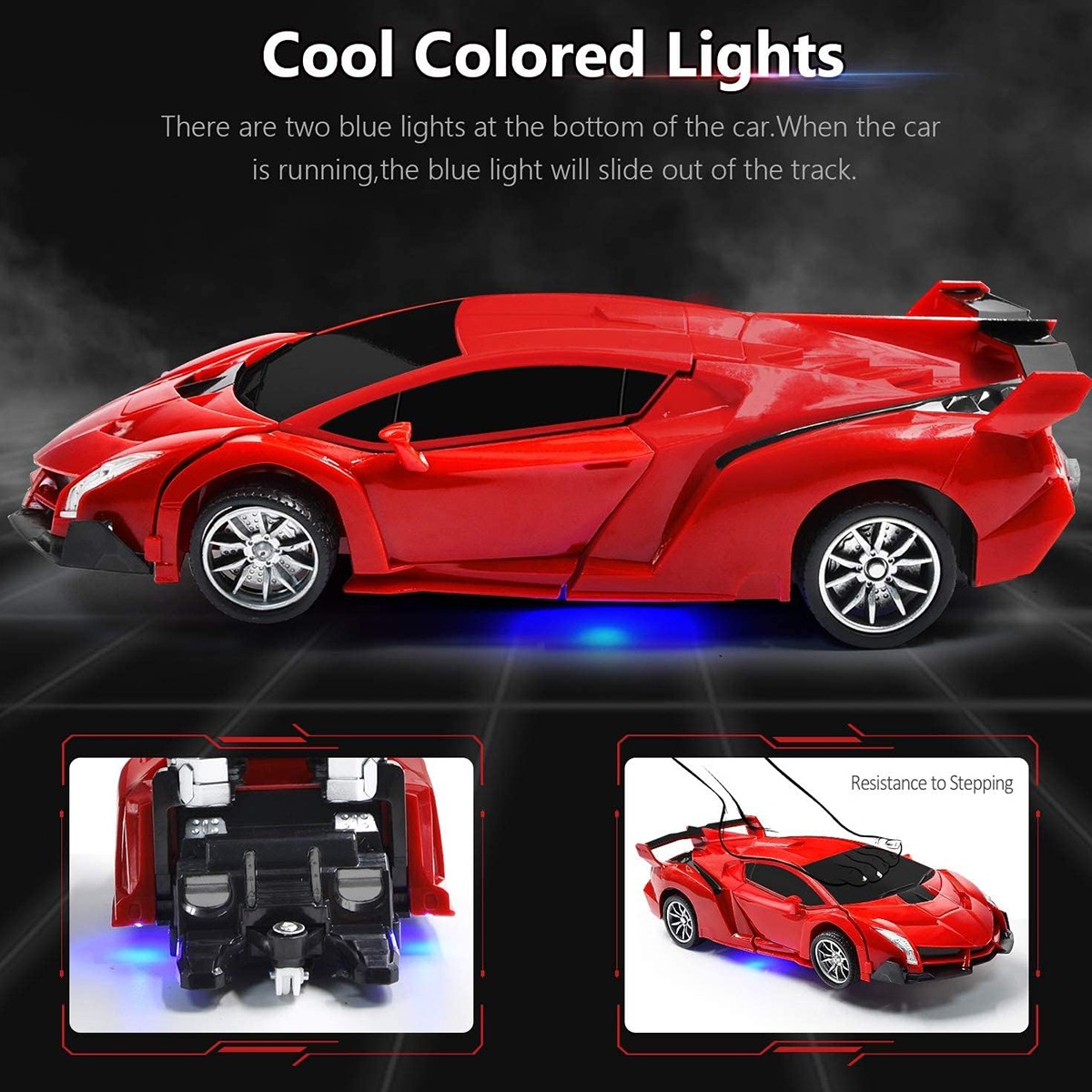Remote Control Car Transforming Robot Toy RC Cars Xmas Gifts for Kids Boys Girls