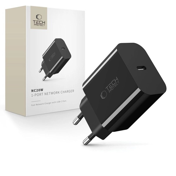 Tech-Protect USB-C 20W PD WandladegeräT FüR Iphone 11, 12 Und 13-image