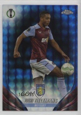 2023 Chrome UEFA Club Competitions Blue Geometric Refractor Youri Tielemans pe8