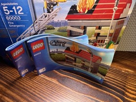 Lego city fire 60003  Fire Emergency  99% complete w/box and manuals READ
