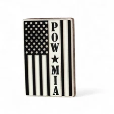 VTG 1999 POW MIA American Flag Lapel Pin EE Inc. Military Veteran Support