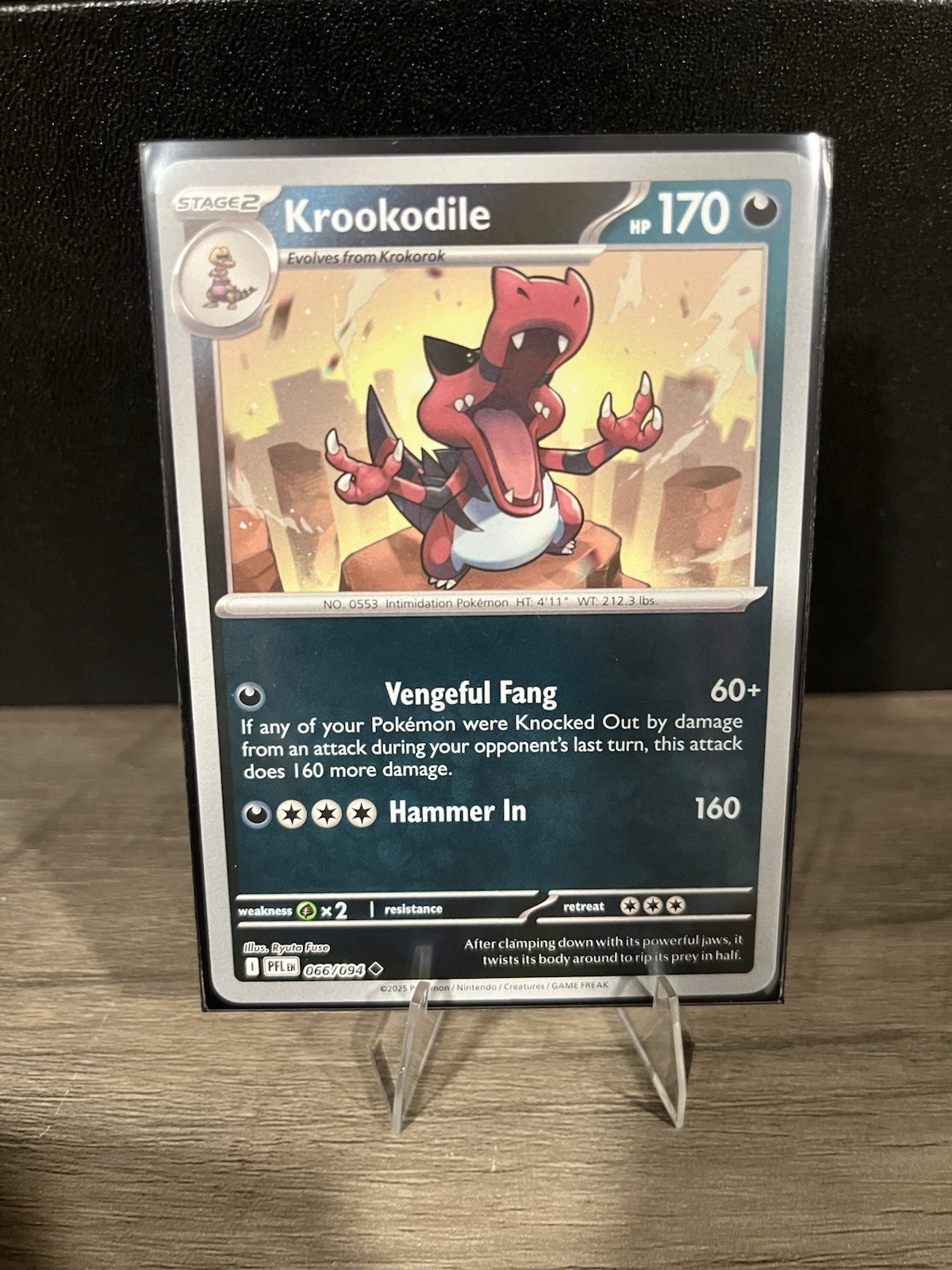 Krookodile 066/094 - Reverse Holo - Pokémon TCG: Phantasmal Flames - NM
