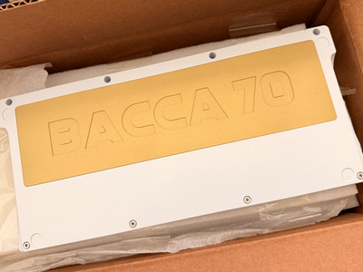 Mechanical Keyboard Bacca70 - Custom, Brass Weight, Brass Plate - Unbuilt
