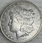 1886 Morgan Silver Dollar Uncertified Extra Fine-About Uncirculated Condition
