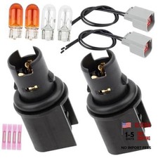 Side Marker Light Park Bulb Socket Connector Plug Pigtail Harness for Ford