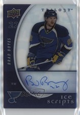 2008-09 Upper Deck Trilogy Ice Scripts Brad Boyes #IS-BB Auto 8yu