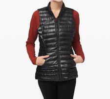 NEW Women Lululemon Pack It Down Vest Shine Black  Size 8US - 10/12UK