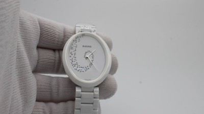 Rado Esenza 33mm Ceramic Diamond White Dial Ladies Quartz Watch