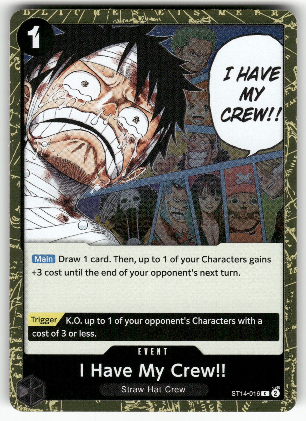 I Have My Crew!! (Pirate Foil) ST14-016 Foil Premium Booster -The Best- Vol. 2 N