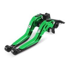 MFGZD Extendable Adjustable Motorcycle Long Brake Clutch Levers Fit for Green