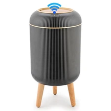 Pukomc Smart Sensor Wastebasket, Convenient and Hygienic Easy 1 Pack, Black 