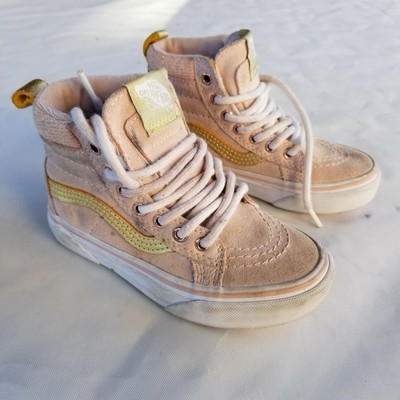 vans rose gold high tops
