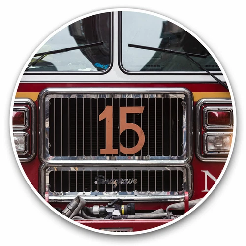 2 x Vinyl Stickers 20cm - American New York Fire Engine Cool Gift #14535
