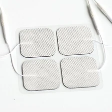 20 Electrode Tens, Muscle Stem,EMS Units ELECTRODE PADS 2 x 2 Inch White Cloth