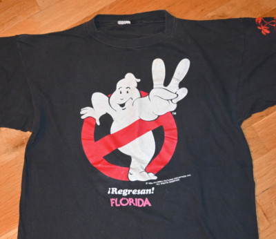 *1980's GHOSTBUSTERS 2* vtg rare movie tee t-shirt (L/XL) 80's Coca-Cola Florida