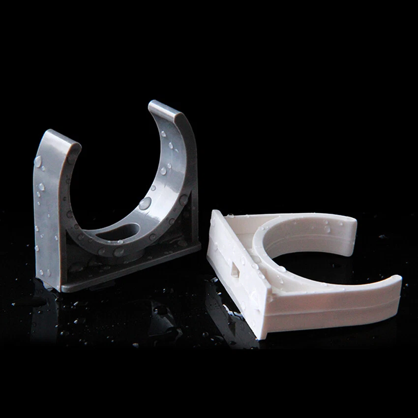 PVC Pipe Clamps Clips Holders Fixed Support 20mm 25mm 32mm 40mm