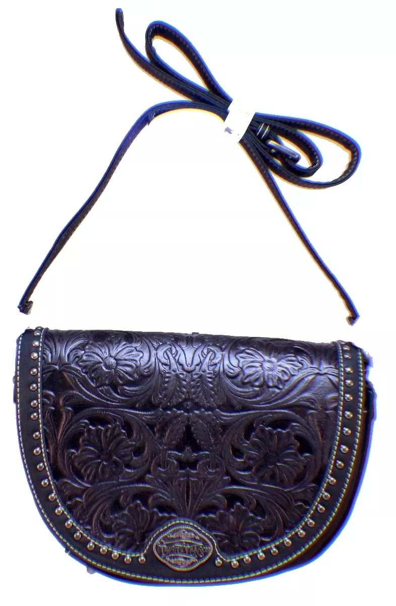 Trinity Ranch Western Inspired Montana West Purse Genuine Tooled