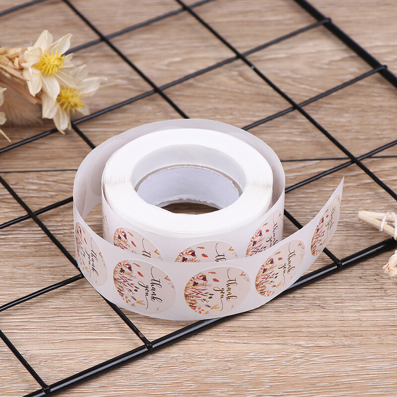 500Pcs/Roll Thank You Stickers Seal Labels Wedding Party Envelopes Seal ...