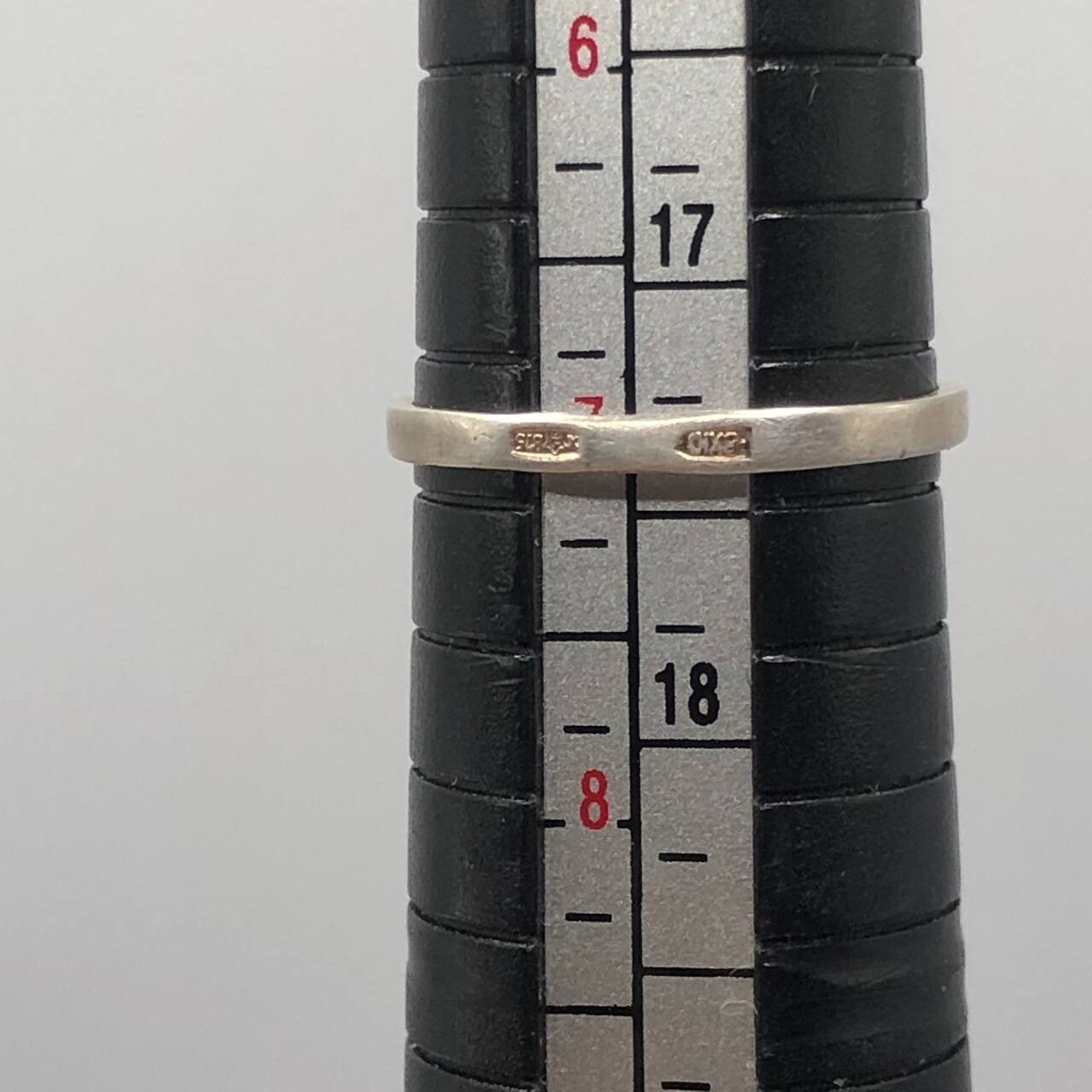 Engagement Soviet Ruby Ring Silver 875 Size 7 - image 4