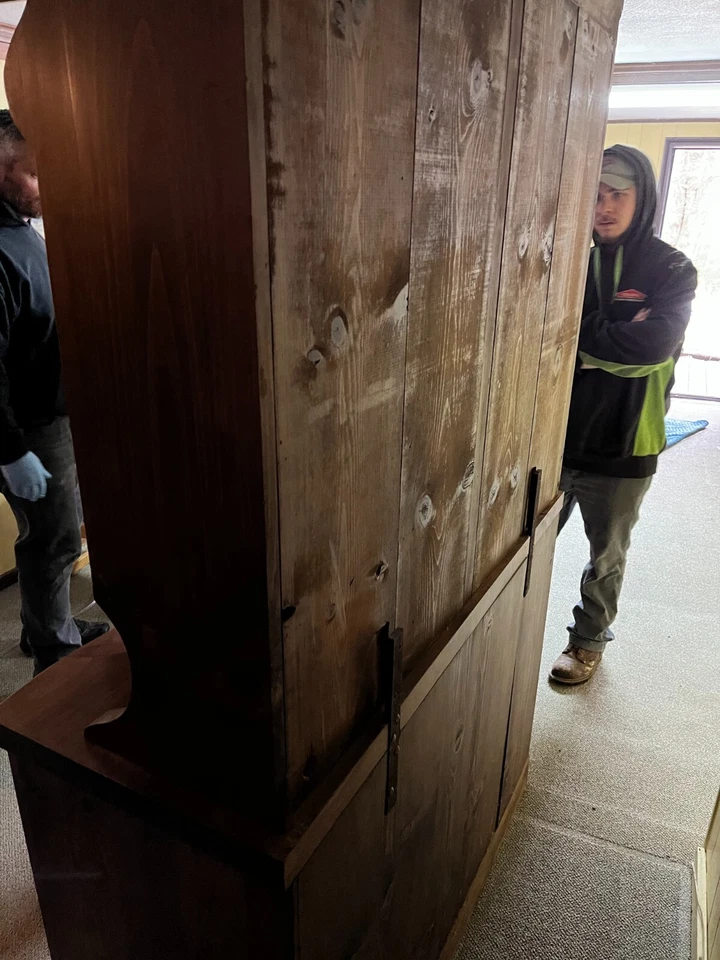 DE COLECCIÓN ESTUCHE DE LIBROS GABINETE DE COMEDOR Manchado de Nogal Azúcar Pino Losa o Madera de Borde Foto 2 de 3