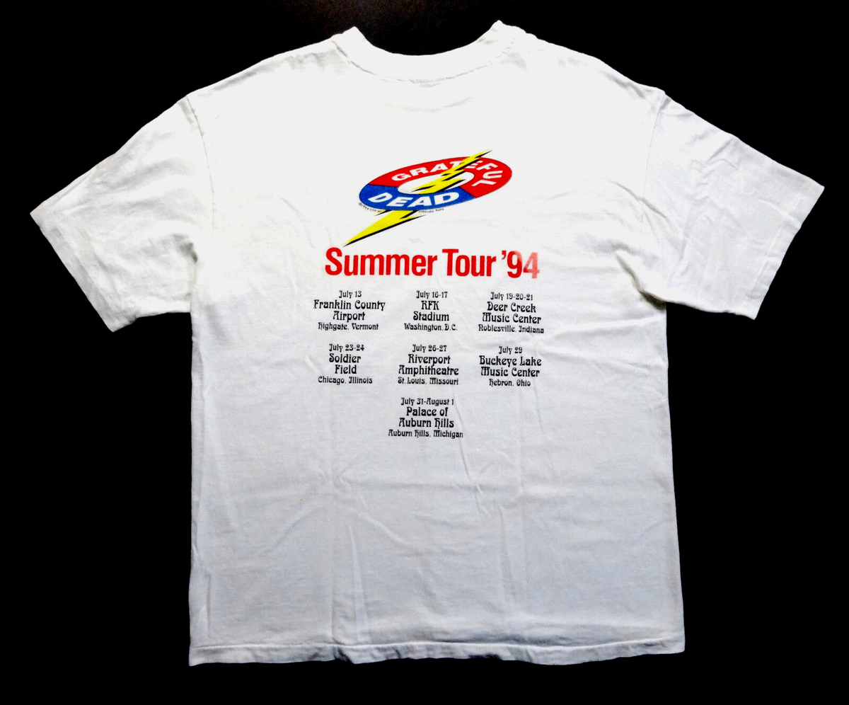 GRATEFUL DEAD 1994 SUMMER Tシャツ 1994's GRATEFUL DEAD 「SUMMER TOUR 1994」ツアーTシャツ
