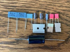 Dual CS 721 Recap Kit Capacitors Turntable Speed Repair Set w/ Safety Caps