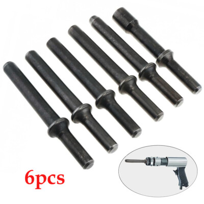 6X 45# Stahl massive Schlagkopf Bits für Druckluft Meißel Lochhammer Schrauben Entferner Kit