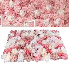 6 Flower Wall Panel Party Artificial Wedding Decor Rose Bouquet Romantic Flower