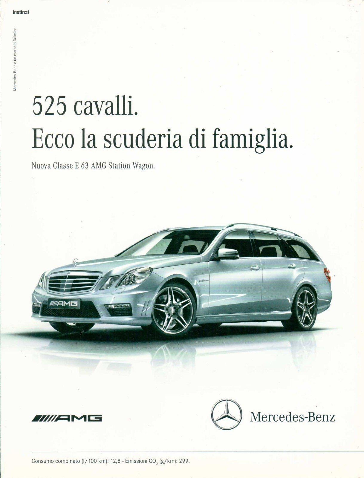 Mercedes-Benz Car Magazine Print Ad Classe E 63 AMG Station Wagon ...