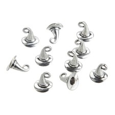 20PCS Witch Hat Alloy Pendants Charms DIY Jewelry Making for Necklace Bracelet
