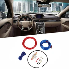 8 Gauge Car Audio Cable Kit Amplifier Install RCA Subwoofer Sub Wiring 1500W