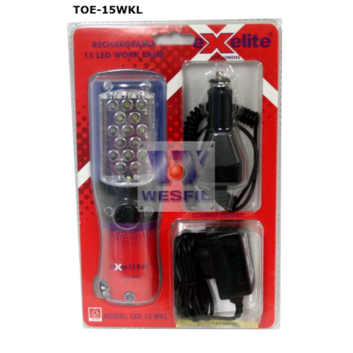 Exelite Rechargeable Led Worklight - 15 Led, TOE-15WKL   - Picture 1 of 4