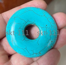 Donut Shaped Big Hole Charms Natural Stone For Jewelry Makings DIY Necklaces