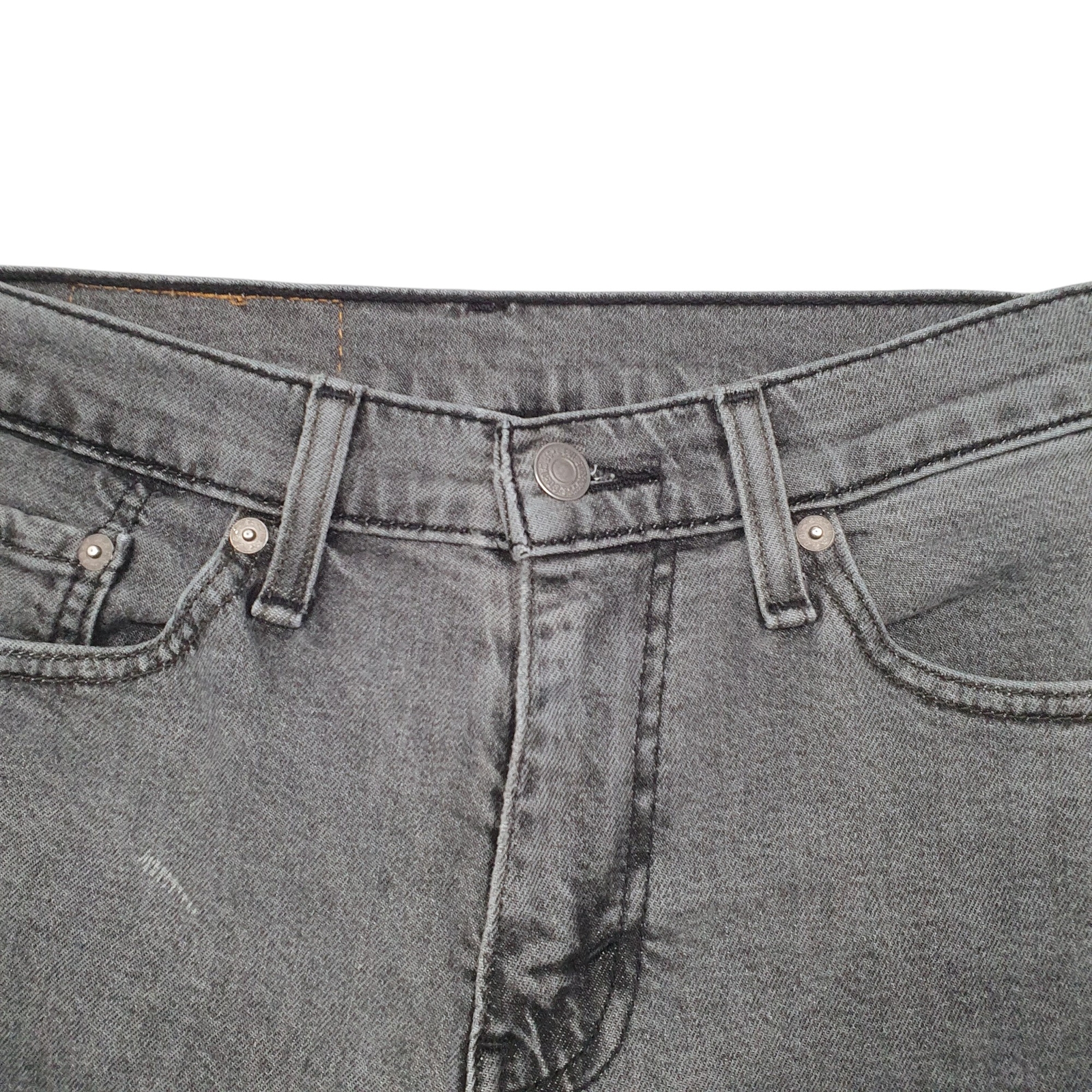 LEVIS 511 Jeans Slim Fit Grey Denim Trousers Mens W28 L30 image 2