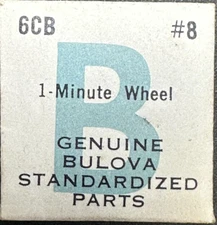 Genuine Bulova Standardized Part 6CB #8 MINUTE WHEEL     22