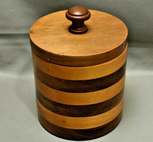 wooden cookie jar