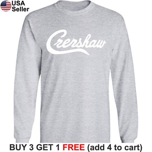 T-shirt lunga Straight Outta Crenshaw rap hip hop LA Compton Urban uomo - Foto 9 di 14