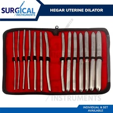 14 Pcs Hegar Uterine Dilator Set Double Ended OB/Gynecology Surgical Instruments