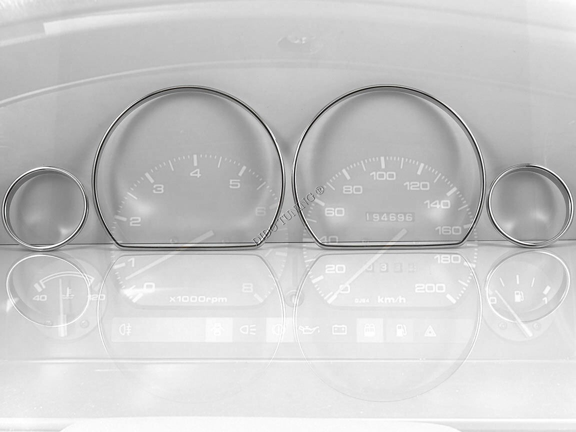 For Mazda 626 GD 1987-1993 Polished Aluminium Trim Rings