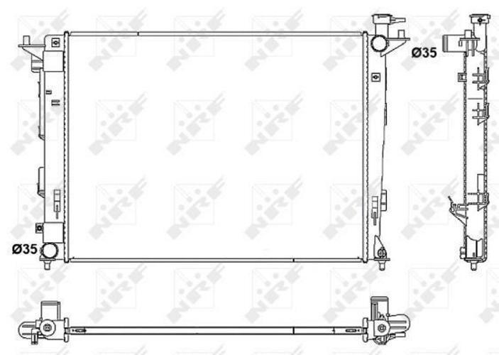 Radiateur Hyundai ix35 Kia Sportage essence diesel pièce de rechange refroidissement