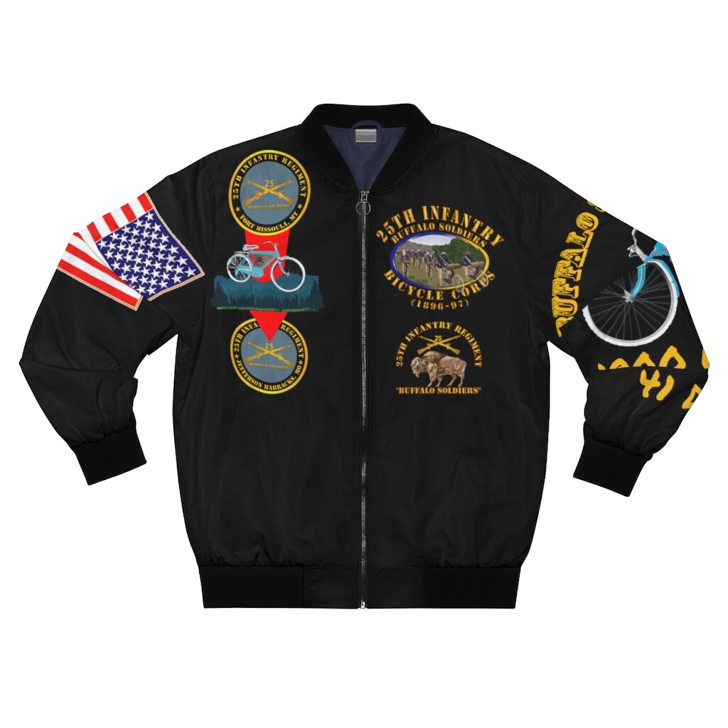Unisex  Bomber Jacket - 25th Infantry, Buffalo Soldiers-image